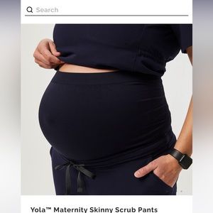 FIGS MATERNITY YOLA SCRUB PANT- Navy, Med/Reg